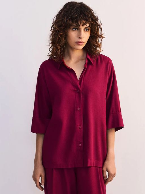 Льняная блуза свободного кроя / Zarina