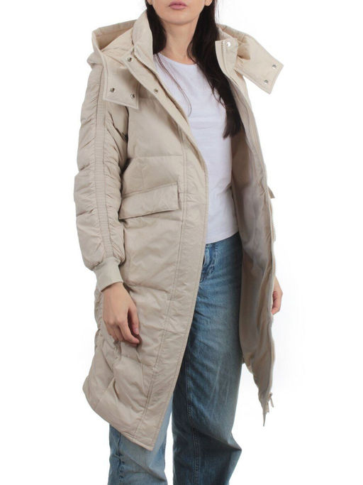 3064 LT. BEIGE Пуховик зимний женский (80% пух, 20% перо)