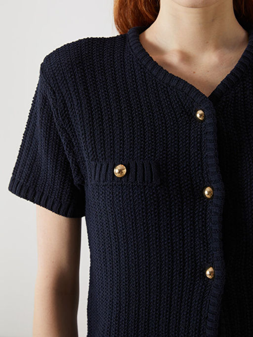 V Yaka Kad?n Triko H?rka