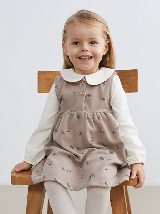 Bebe Yaka K?z Bebek Bluz ve Elbise