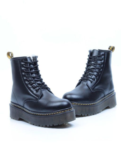 04-MB6022-1 BLACK Ботинки зимние женские (натуральная кожа, натуральный мех) - Фабричный китай фото 13