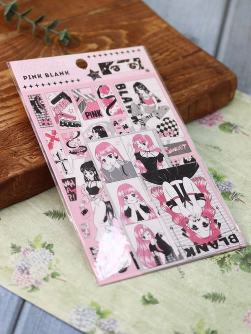 Наклейки "Pink girl"