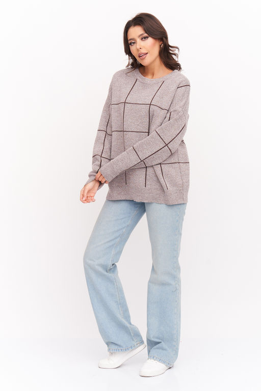 Джемпер В 2008/серо-белый - Злата Стиль фото 19