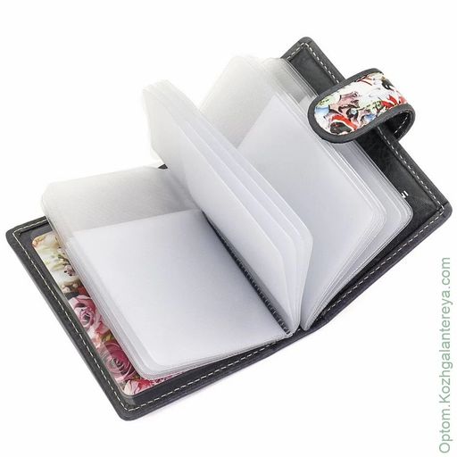 Женская кожаная визитница Sergio Valentini СВ 8138-010  фото 6
