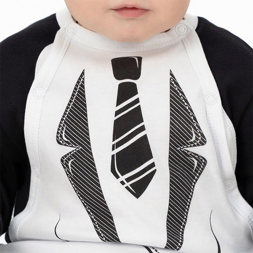 Комбинезон ясельный черный галстук