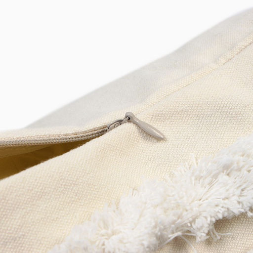 Наволочка декоративная Этель Бохо, 45х45 см, цвет молочный, 100% хлопок  фото 3