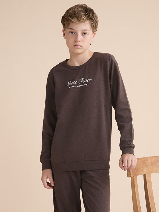 Bisiklet Yaka Erkek ?ocuk Sweatshirt