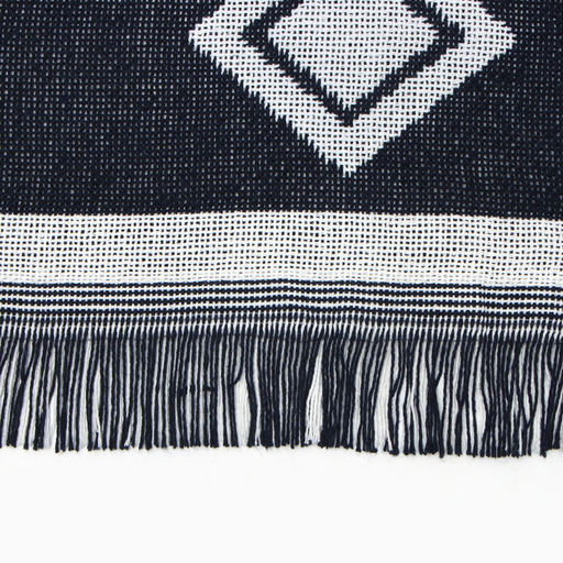 Плед с бахромой «Этель. Этника», 130×180 см, серый