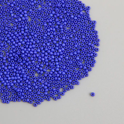 Бисер стекло 12/0 «Синий», ровный №683, 450 г