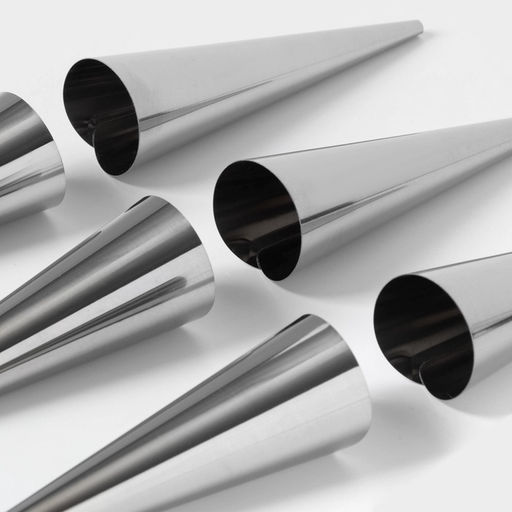 Набор форм для круассанов и трубочек Доляна, 6 шт., 11×3 см, цвет серебристый