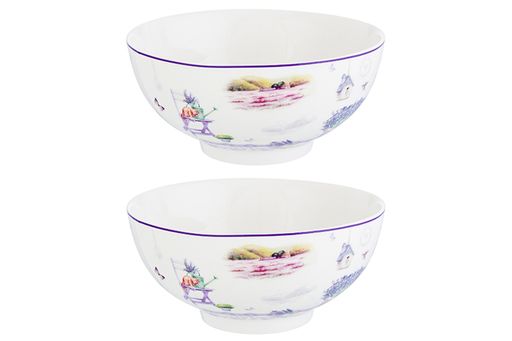 Набор 2 салатников - 15*15*7 см 700 мл Лаванда NEW BONE CHINA - Elan gallery фото 5