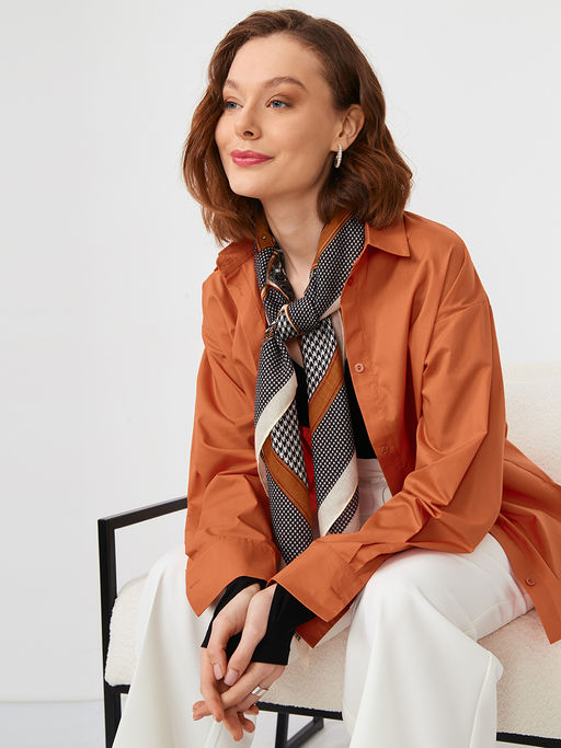 Большой, мягкий, тонкий и очень нежный двусторонний платок с рисунком. - Tantino фото 10