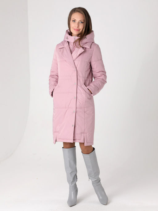 24328 Полупальто дем. розовый - Dizzyway фото 2