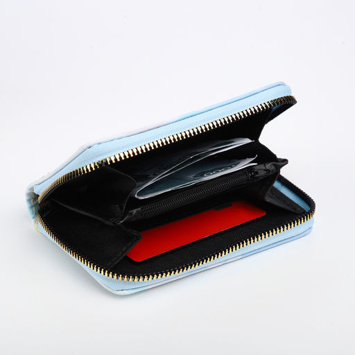 Кошелёк детский на молнии «Выбражулька», голубой