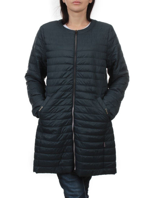 K-528 DK. GREEN Куртка демисезонная стеганая женская (70 гр. холлофайбер) - Fashion фото 3