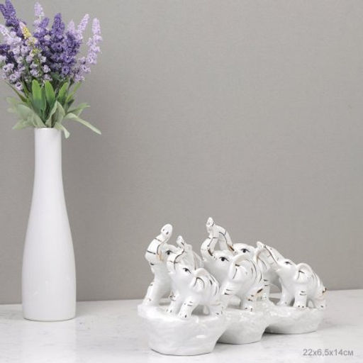 Статуэтка Слоны семья / W124-1W /уп 24/