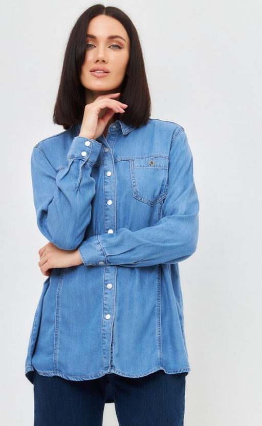 Рубашка джинс P312-0300 m.blue - Primm фото 4