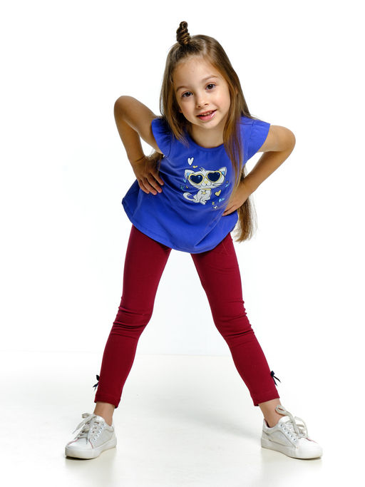 Футболка с принтом для девочки UD 1745 желтый - Mini maxi фото 10