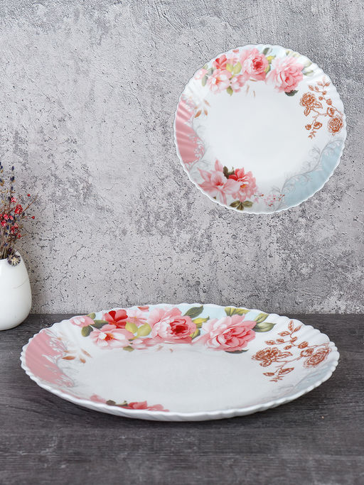Тарелка 220 мм / LHP-85 (6801) /уп 48/Розы на голубом - Галеонтрейд фото 4