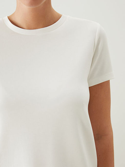 Bisiklet Yaka Kad?n Ti??rt