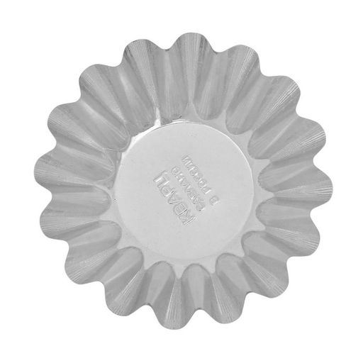 Цена за 20 шт. Форма для выпечки кекса, d=8.9 см, жесть, серебристая