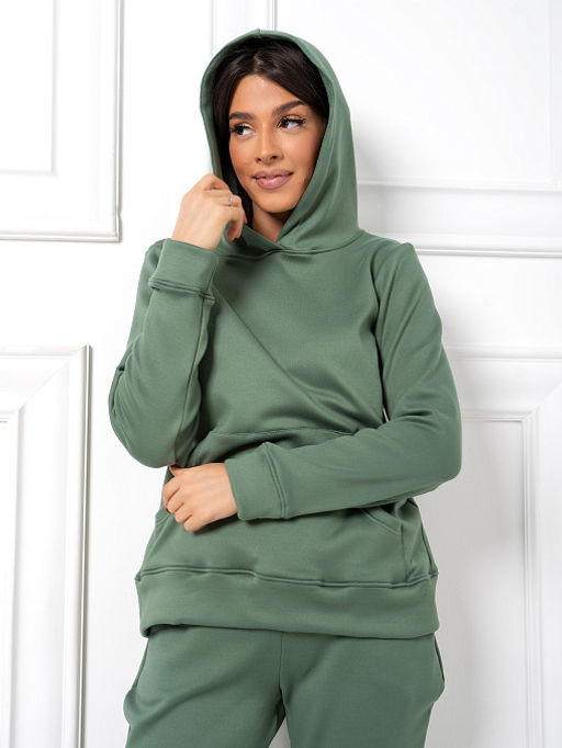 Костюм жен.спорт. С утепл. (мех)_390/оливковый - Ihomelux фото 10