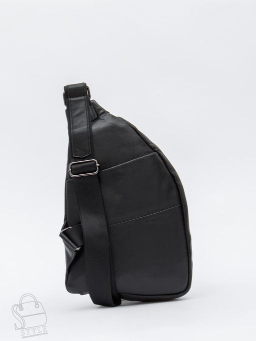 Рюкзак мужской кожаный 1772Z black Zinimsk