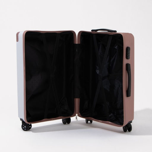 Чемодан большой 26, кодовый замок, цвет белый/розовый - Simaland фото 9