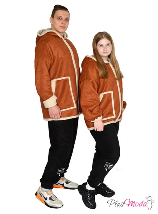 Дубленка-куртка Модель №1791 размеры 44-84 - Plusmoda фото 14