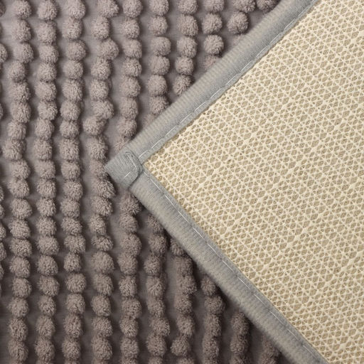 Коврик для дома Доляна «Букли», 40×60 см, серый