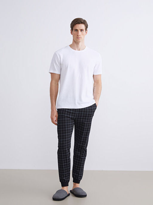 Standart Kal?p Ekose Erkek Pijama Alt