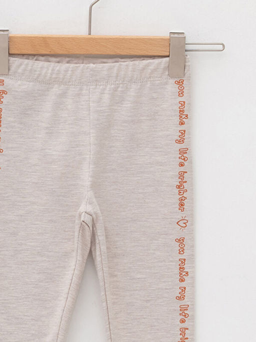 Beli Lastikli Desenli Pamuklu K?z Bebek Tayt 2li - Waikiki фото 3