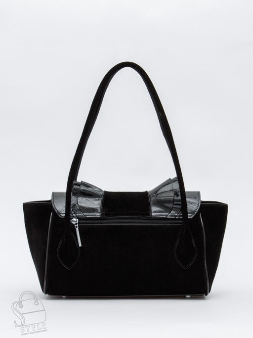 Сумка женская кожаная 2430-1Y black Polina&Eiterou