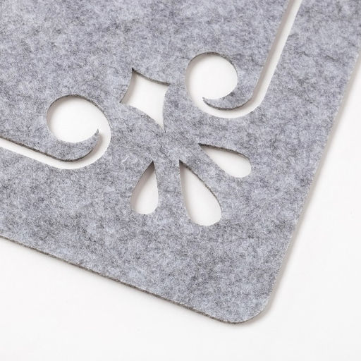 Салфетка декоративная Доляна «Классика», 30×30 см, серая