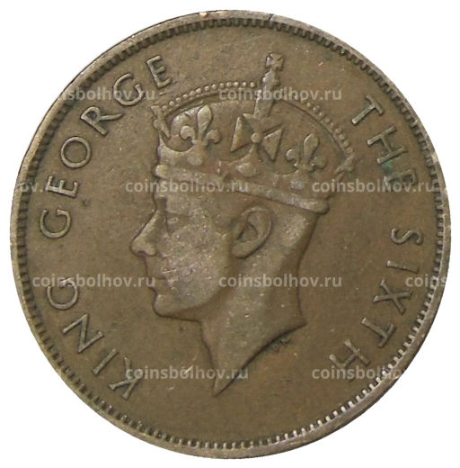 Монета 1 цент 1951 года Британский Гондурас