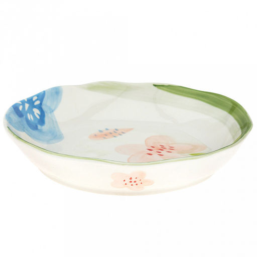 Лето Тарелка глубокая фарфоровая д175мм h35мм, 400мл, с деколью, волнистый край (Китай) - Домашняя мода фото 2