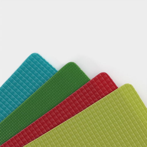 Доска разделочная Доляна, пластик, прямоугольная, противоскользящая, гибкая, 26×19 см, зелёная