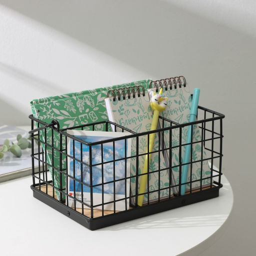 Корзина для мелочей Доляна Эстетика, 231612 см, чёрная  фото 4