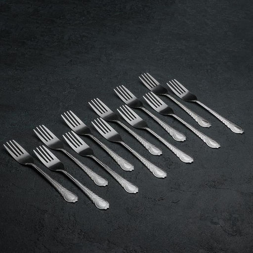 Набор вилок столовых «Камея», h=18.5 см, 12 шт., нержавеющая сталь