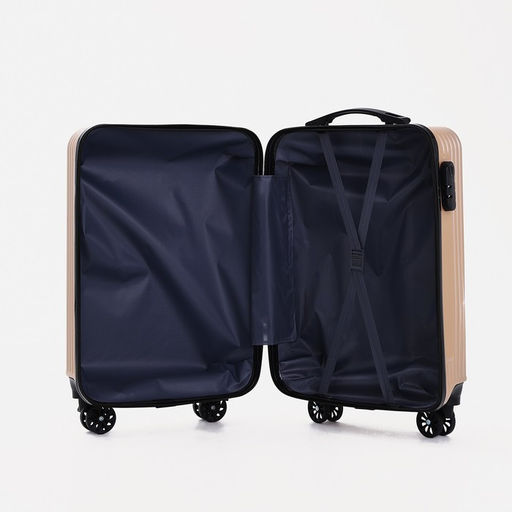 Чемодан малый 20, отдел на молнии, кодовый замок, цвет бежевый - Simaland фото 9