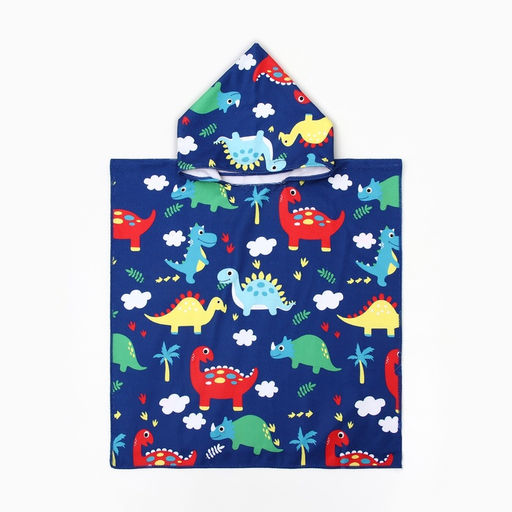 Полотенце - пончо детское LoveLife «Динозавры», 60×120 см