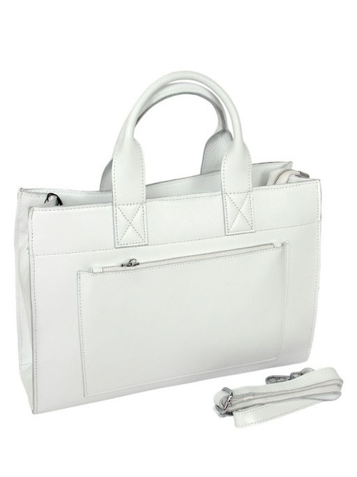 Сумка женская натуральная кожа RM-SH-8896-1, 1отд+карм/перег, плечевой ремень, белый SALE 261772