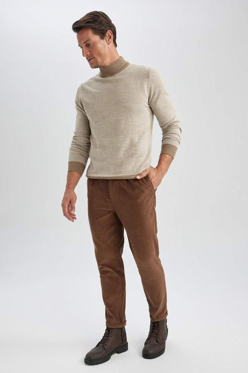 Вельветовые брюки индивидуального кроя - Defacto фото 5