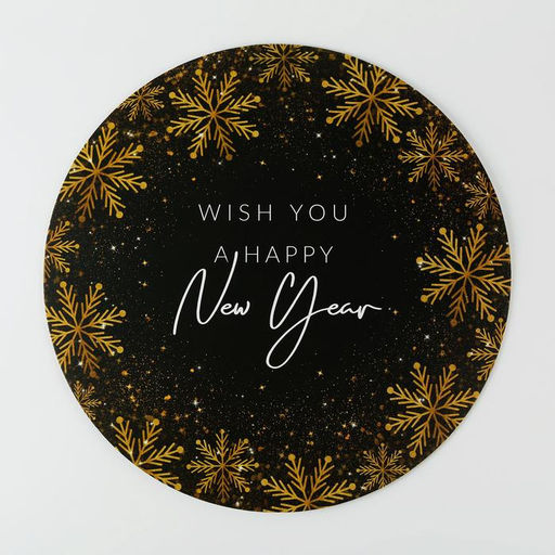 Цена за 5 шт. Подложка новогодняя под торт усиленная «Загадай желание», 30 см, 2 мм