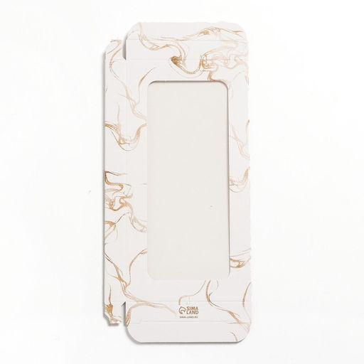 Цена за 5 шт. Коробка для шоколада, кондитерская упаковка, 8 Марта, с окном, 17.3?8.8?1.5 см