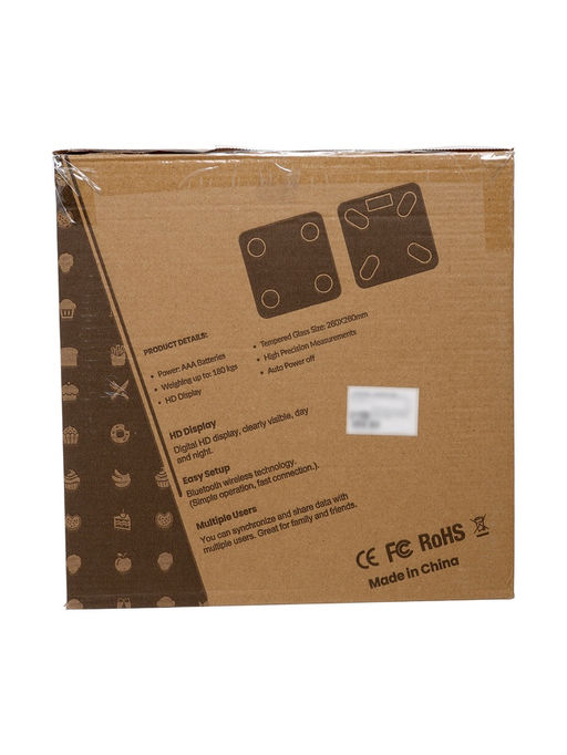 Весы напольные LVE-030, диагностические, до180 кг, от аккум, стекло, белые