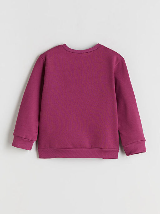 Bisiklet Yaka K?z ?ocuk Sweatshirt 2li