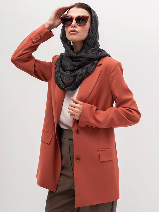 Очень красивый, нежный шарф с цветочной вышивкой - Tantino фото 8