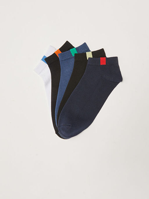 D?z Erkek Patik ?orap 5li