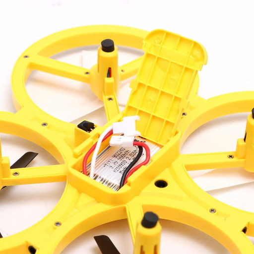 Квадрокоптер радиоуправляемый DRONE, подсветка, работает от аккумулятора, цвет жёлтый - Simaland фото 5
